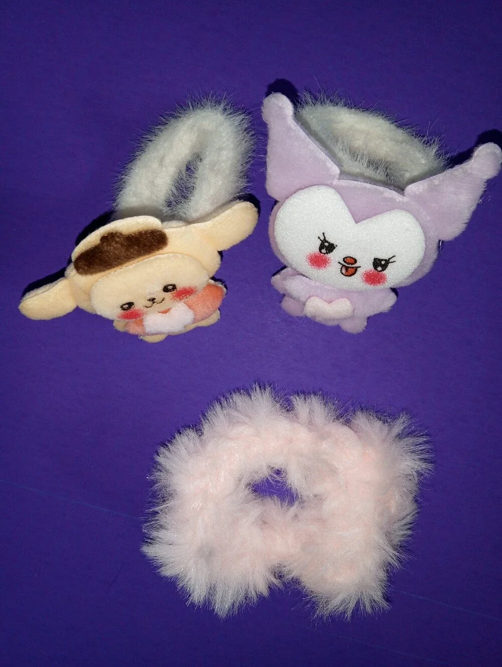 Plush Character Hair Ties, Scrunchie, Charm, And Bracelets